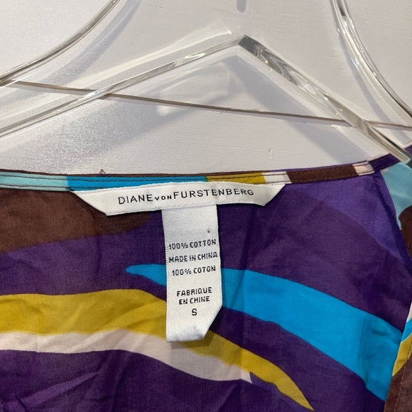 Diane Von Furstenberg Helma Kaftan Top Dress Womens Size Small - Picture 5 of 11